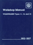 Factory Workshop Manual, VW Beetle and Karmann Ghia 1952-1957