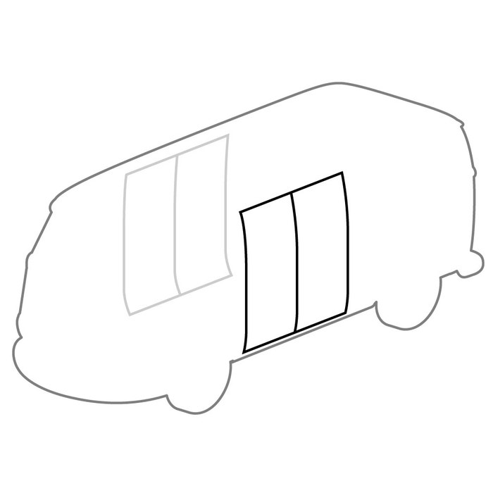 9-Piece Cargo Door Seal Kit, VW T2 Split Bus (50-67) [211841821A]