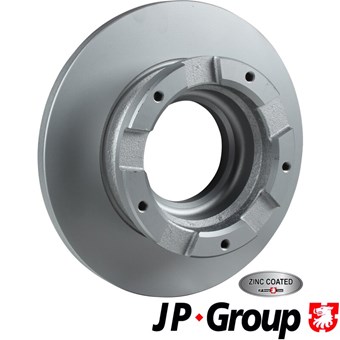 Zinc-Coated Rear Brake Rotor Pair, Ford Transit MK7