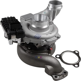 Turbocharger with Gasket Set, Mercedes-Benz W211 and W164