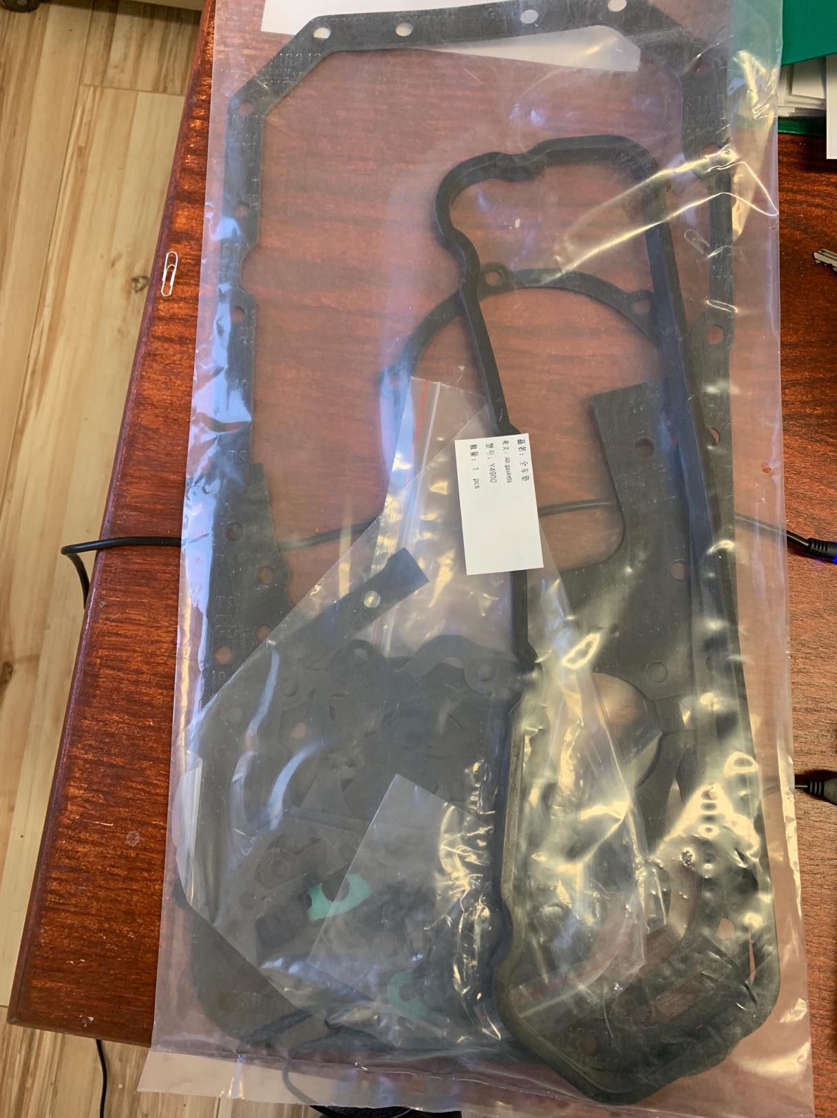 Engine gasket kit Yangdong 490D for Edison 25kVA genset.